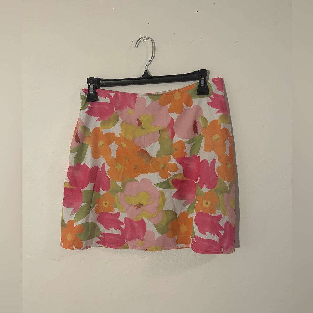 Floral Mini Skirt